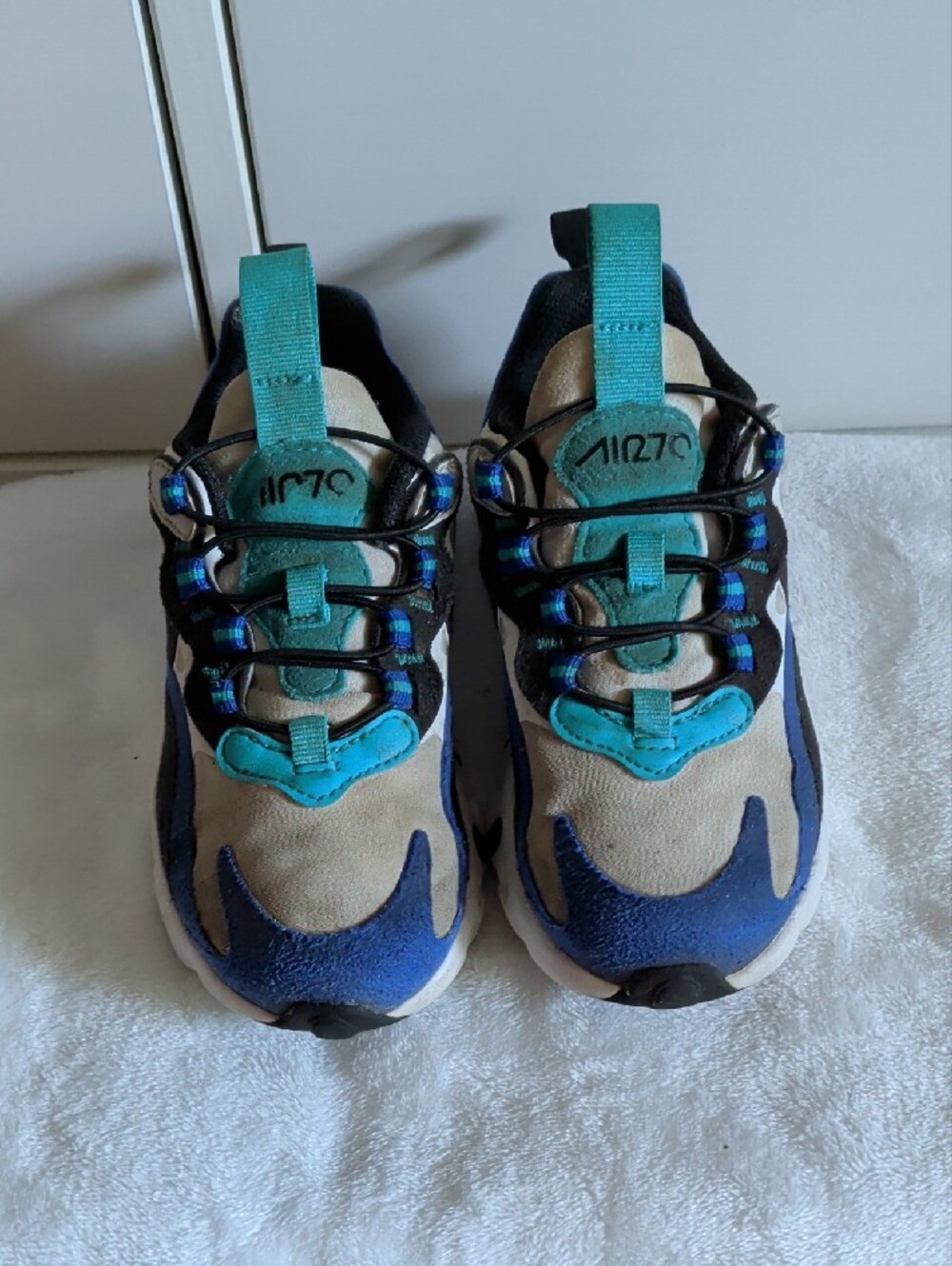 Nike Kids Blue, Black and Teal Air Bubble Sneakers - Picture 5 of 11